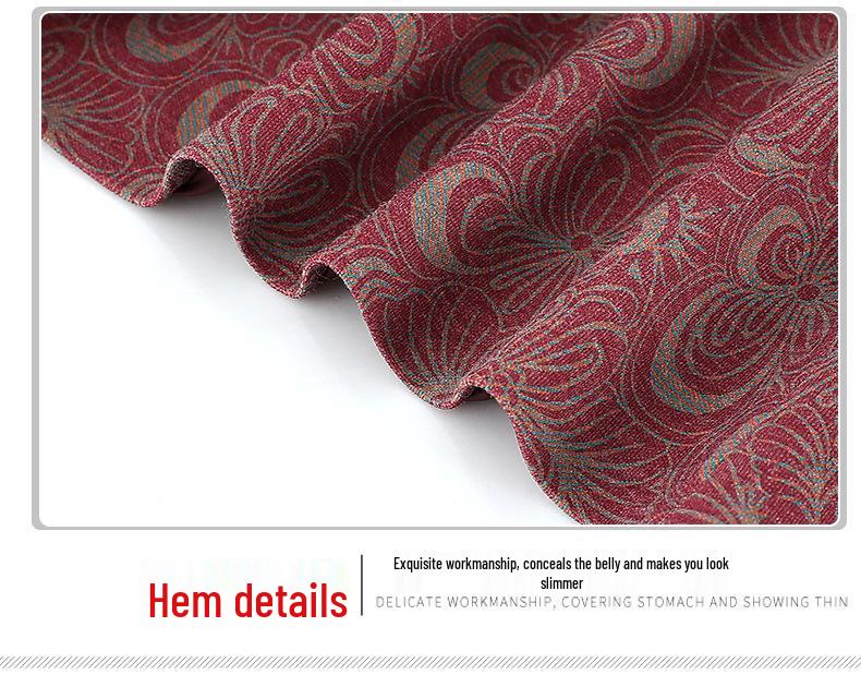 Grandma's Floral Spring-Autumn Lapel Jacket - Lightweight Coat for Elderly Women