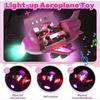 Aeroplane Toys for Toddlers, Electric Toy Airliner Plane 360 Rotating Airplane Vehicles with Light and Music, Electric Aircraft Toy Gift for Kids 3 4 
