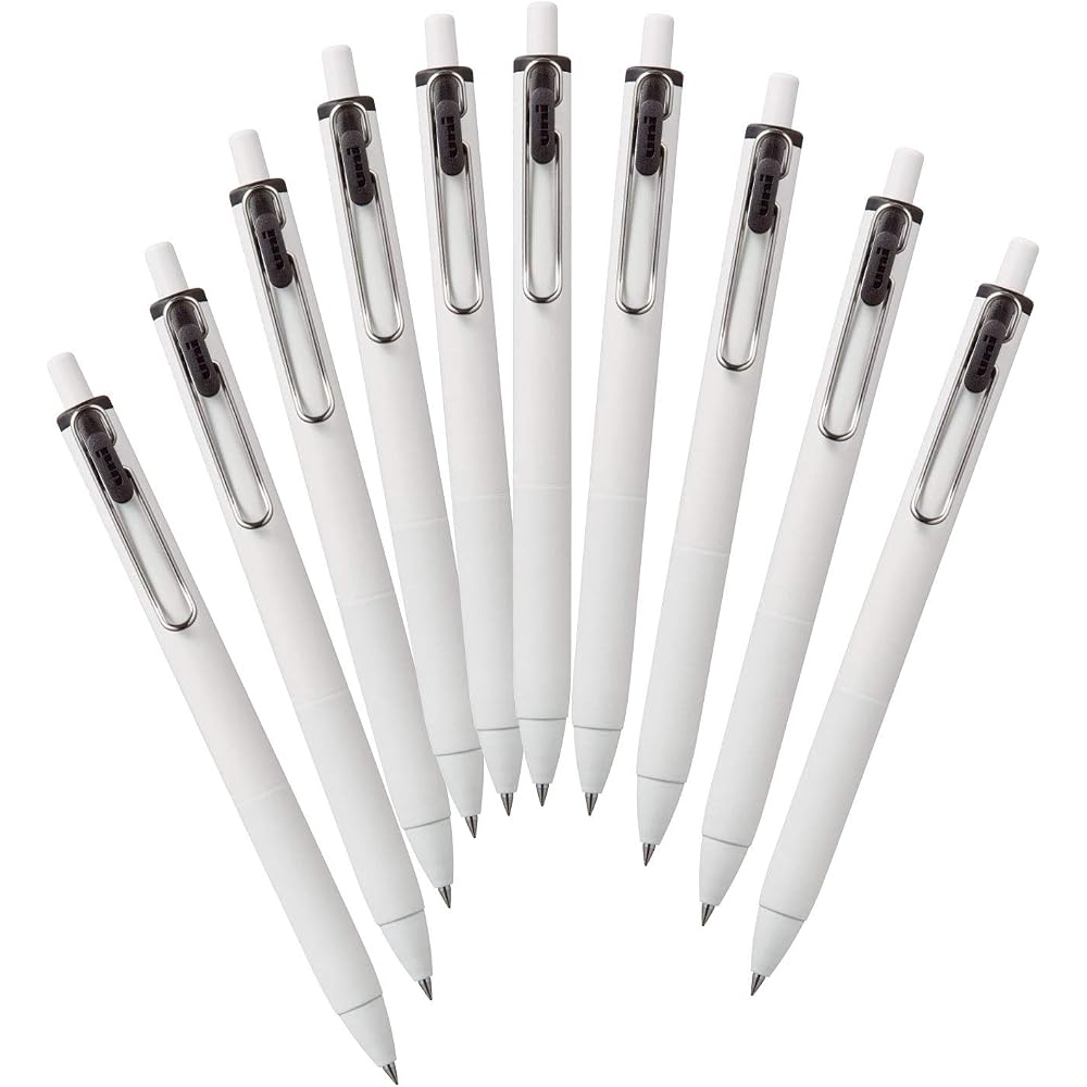 Mitsubishi Pencil Gel Ballpoint Pen Uni-Ball One 0.5 Black, 10-Pack, Box UMNS05.24