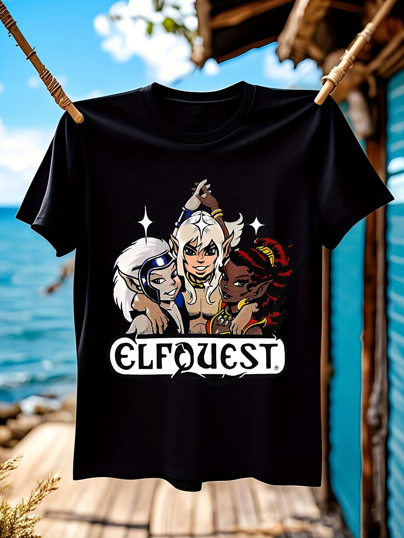 Elfquest: Retro Trio Graphic Tshirt for Men - Vintage Elf... M