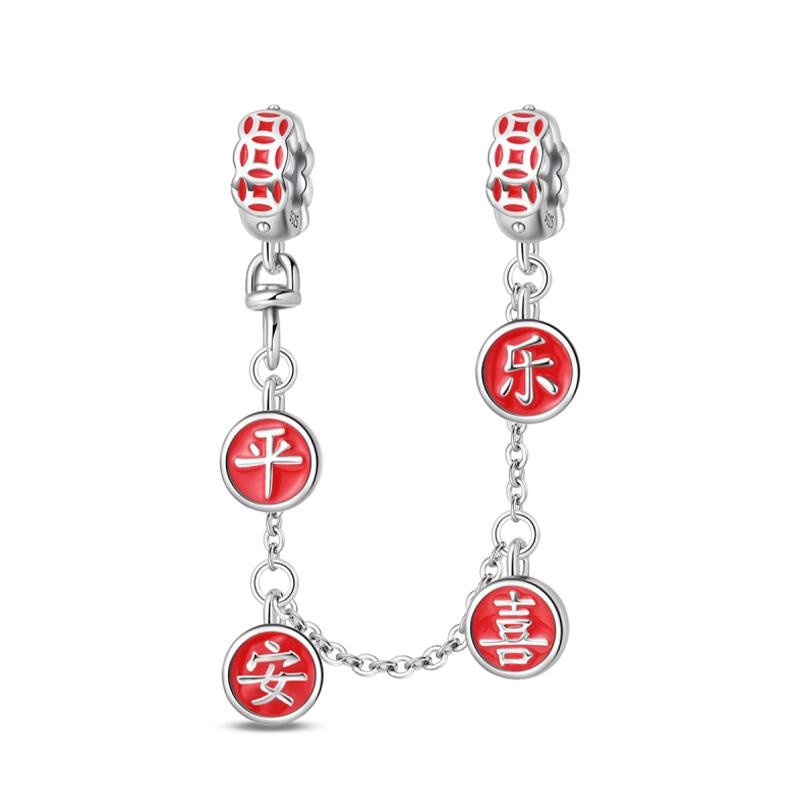 Nouveaux Charms Chat Porte-Bonheur Dieu de la Richesse en Argent 925 pour Bracelet Pandora Bijoux DIY Cadeau du Nouvel An Heureux