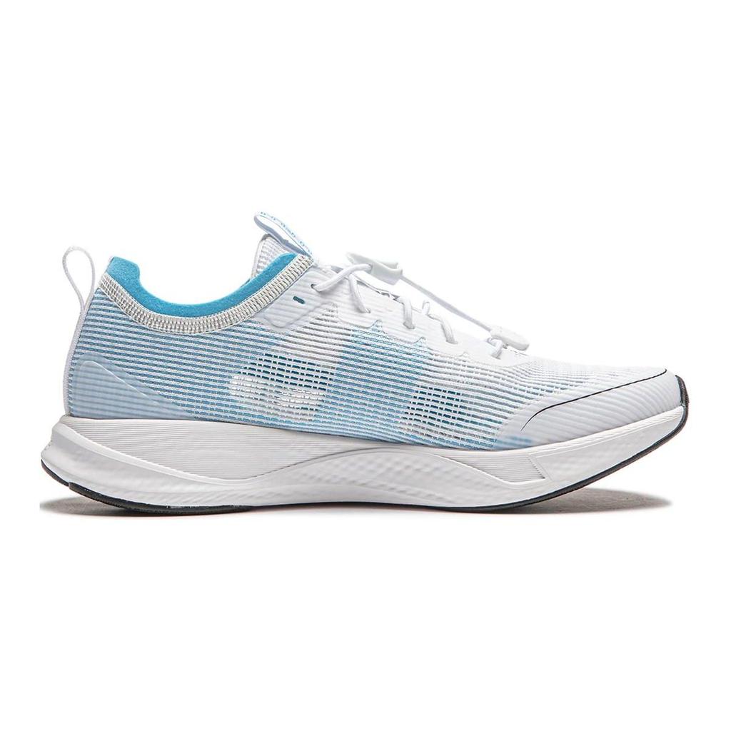 Li Ning Fashionable Versatile Double Layer Fabric Youth Running Shoes Kids Sneakers White Blue YKFU014-5