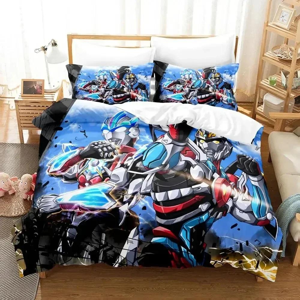 New 3D Print Anime Ssss.Gridman Bedding Set Bedroom Soft Modern Bedspreads Comefortable Duvet Cover Quilt Cover And Pillowcase