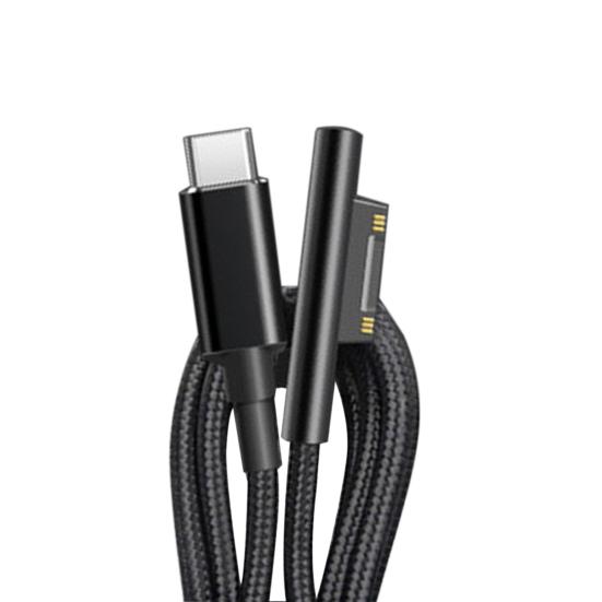 Charging Cable Safe Fast Charging 1.8m 102W 15V 4A PD Type-C Charger Cord for Microsoft Surface Pro 6/5/3/4