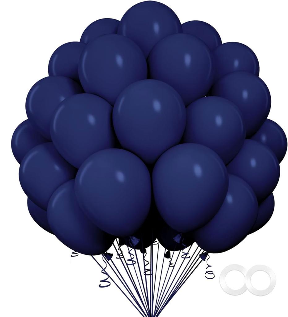 100pcs 12Inch Black Pink Gold Blue Latex Balloons Matte Balloon for Party Birthday Baby Shower Wedding Holiday Decoration