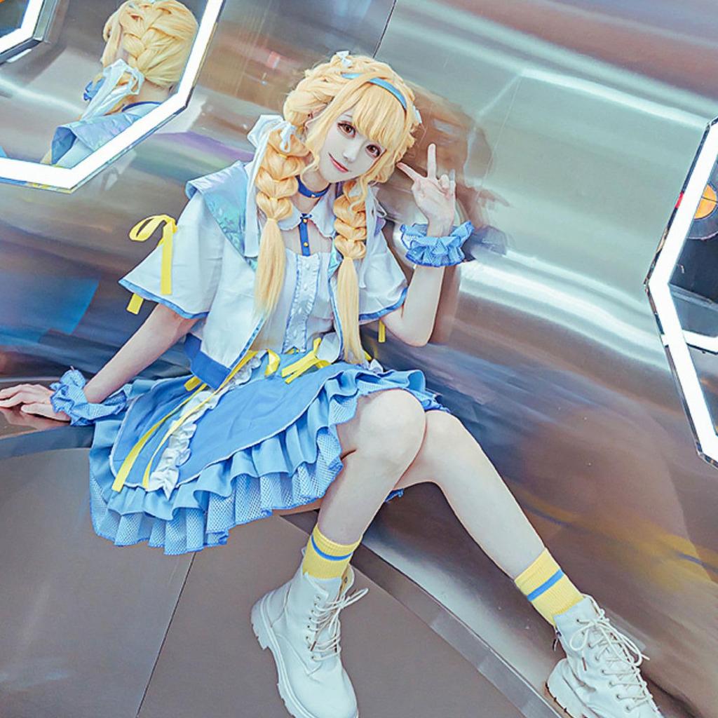 [Milky Time] Kotone Fujita Cosplay Game School Idol Dress (L)