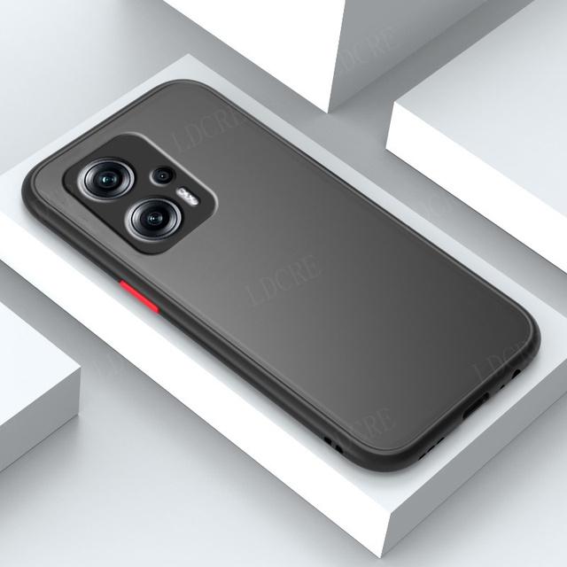 

Чехол для Poco X4 GT, чехол для Xiaomi Poco X4 GT 5G, матовый противоударный полупрозрачный чехол с капюшоном для Poco X3 M3 M4 Pro X4 GT, чехол For Poco F4 чёрный