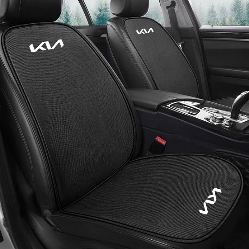 Atmungsaktiver Auto-Sitzbezug aus Leinen Sitzschutzpolster Zubehör für KIA K5 K9 Sorento Ceed Sportage Carnival Stinger Forte Niro