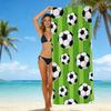 Football Printed Microfiber Beach Towel Quick Dry Absorbent Bath Towel For Seaside Swimming