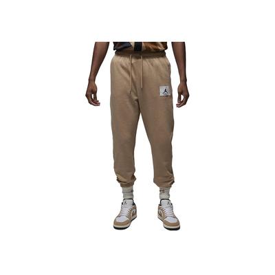 Elastický pás Jednofarebné Jogger nohavice Pánske Spodky Hnedá DQ7468-201