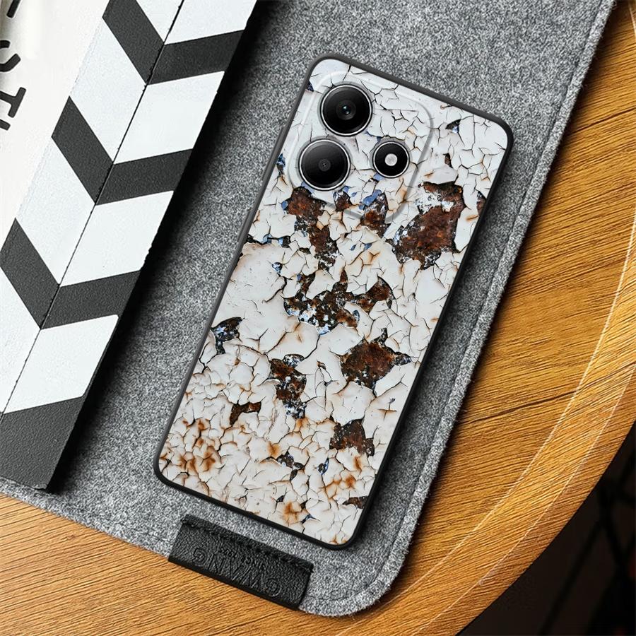 Phone Cover Case for Xiaomi Redmi Note 14 A5 A4 12C 13C K80 K40 11S 14C 9 8 7 12 11 Pro 12S 13 Pro Plus A3 A1 A2 10 Fashion Rust