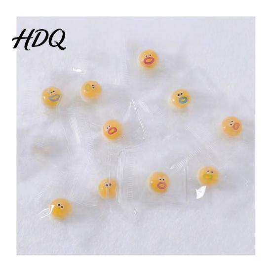 Clear Stress Ball 10Pcs Mini Cartoon Expression Anxiety Relief Relaxation Squeeze Toy Sensory Fidget Desk Party Favors