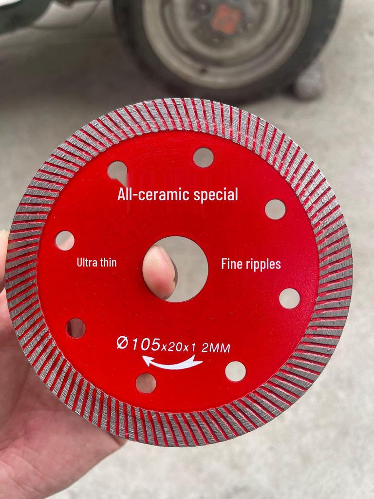 Corrugated Diamond Saw Blade for Ceramic, Microcrystalline Stone, Tile & Marble Cutting