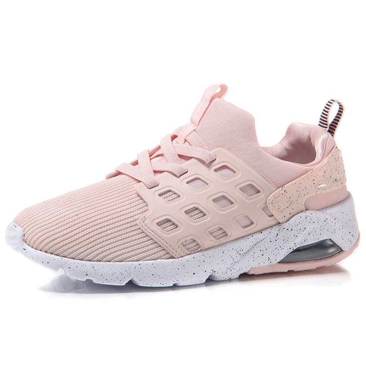 New LINING Bubble Casual Shoes Women's Low Top Pink White AGLM022-3