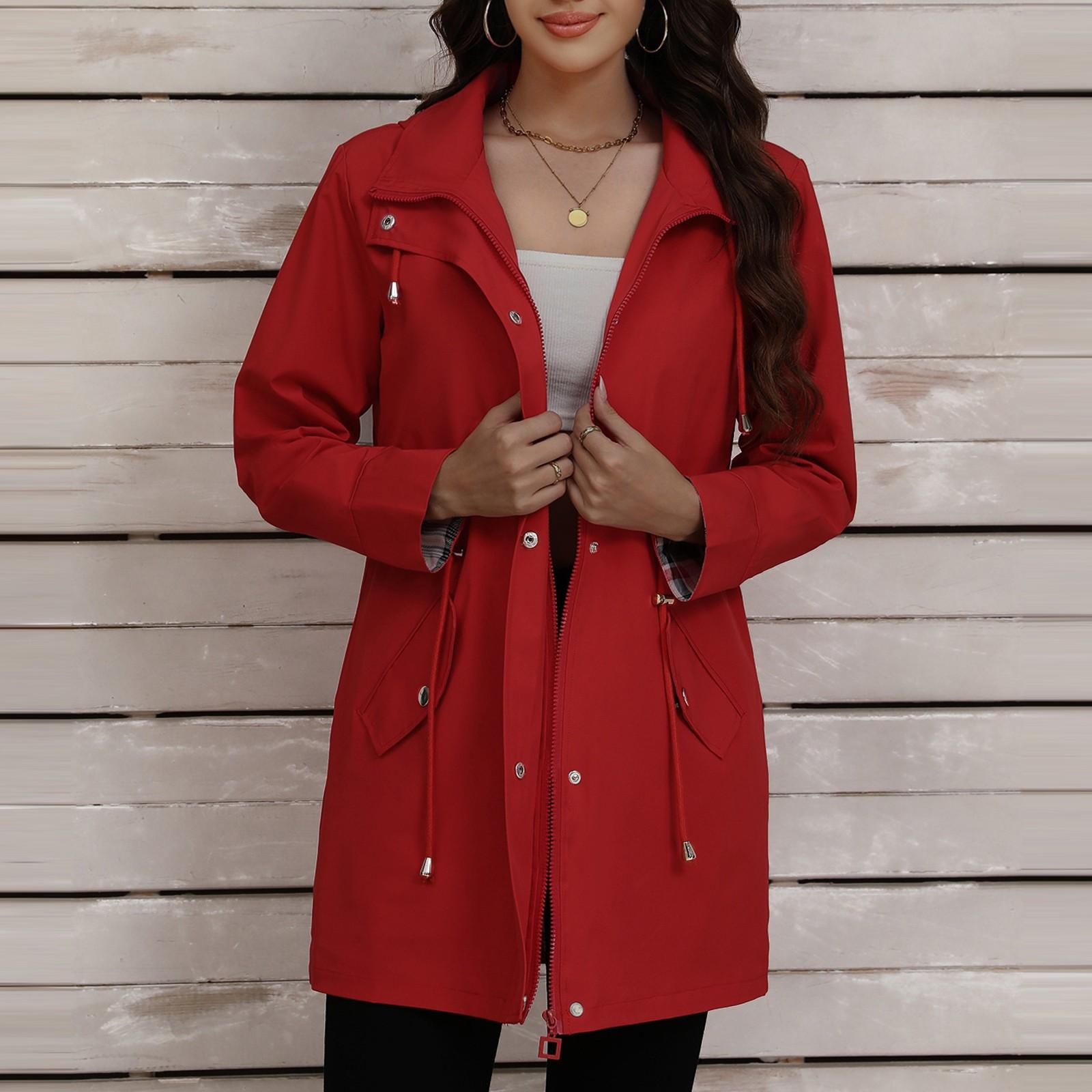 

Женская мода, новая утягивающая куртка с капюшоном и хардшеллом, женская повседневная куртка XL красный