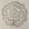 Luxury Peony Flower PVC Placemat: Heat-Resistant, Waterproof, and Oil-Proof.
