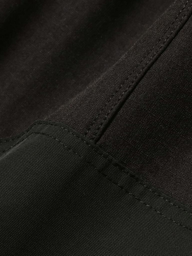 Beams Men's Water-Repellent Raised Half-Zip Hoodie, Black, Medium, 11131301147