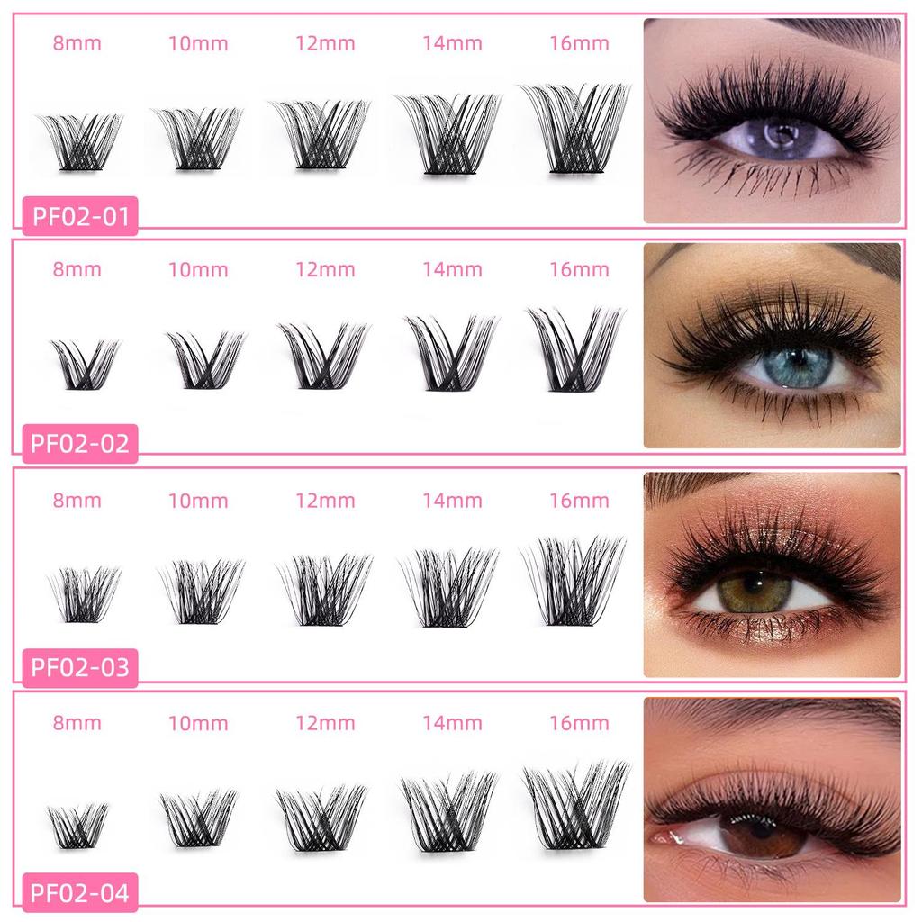 Cross-Border DIY Segmented False Eyelashes Set - 10 Rows for Daily Makeup