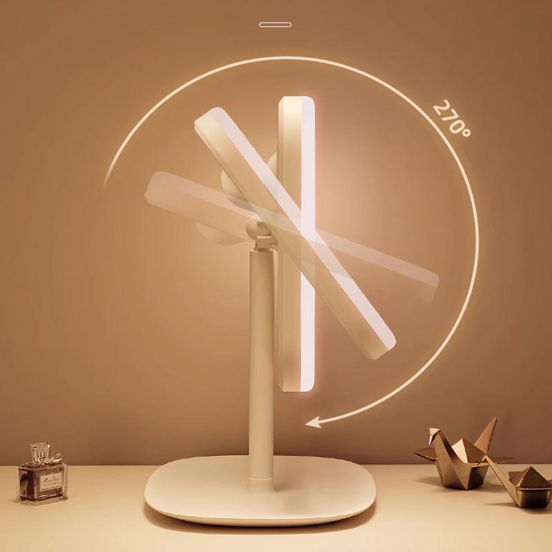 LED-Kosmetikspiegel mit Beleuchtung - Tragbarer Schreibtisch-Schminkspiegel, Perfekt für Wohnheime und Influencer