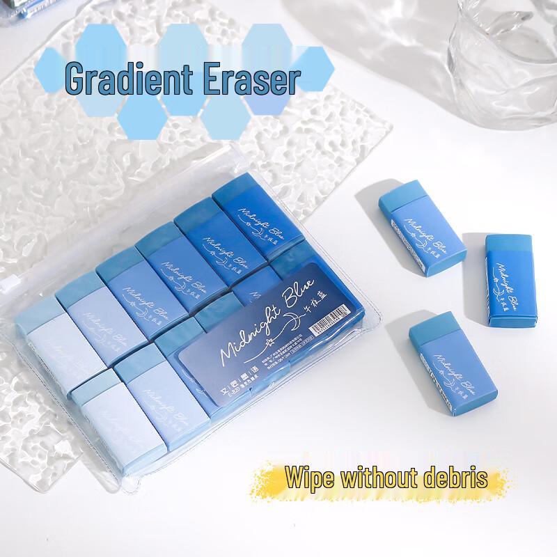 Gradient Eraser: Student Edition, Residue-Free Magic Eraser with Morandi Color Palette