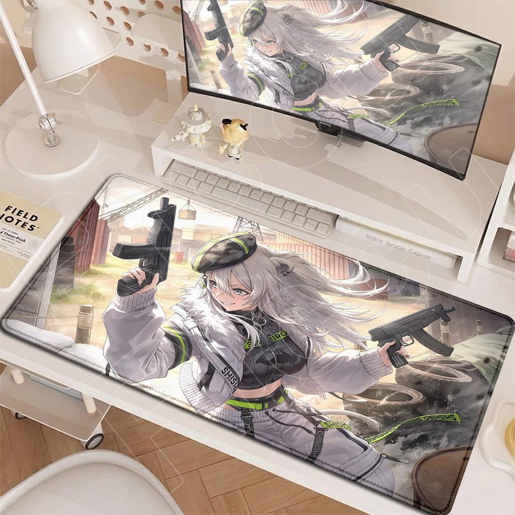 E-sport Game Large Non-slip Mouse Pad Washable Anime Desktop Carpet Hololive Kawaii Girl Shishiro Botan Mauspad Rubber Table Mat