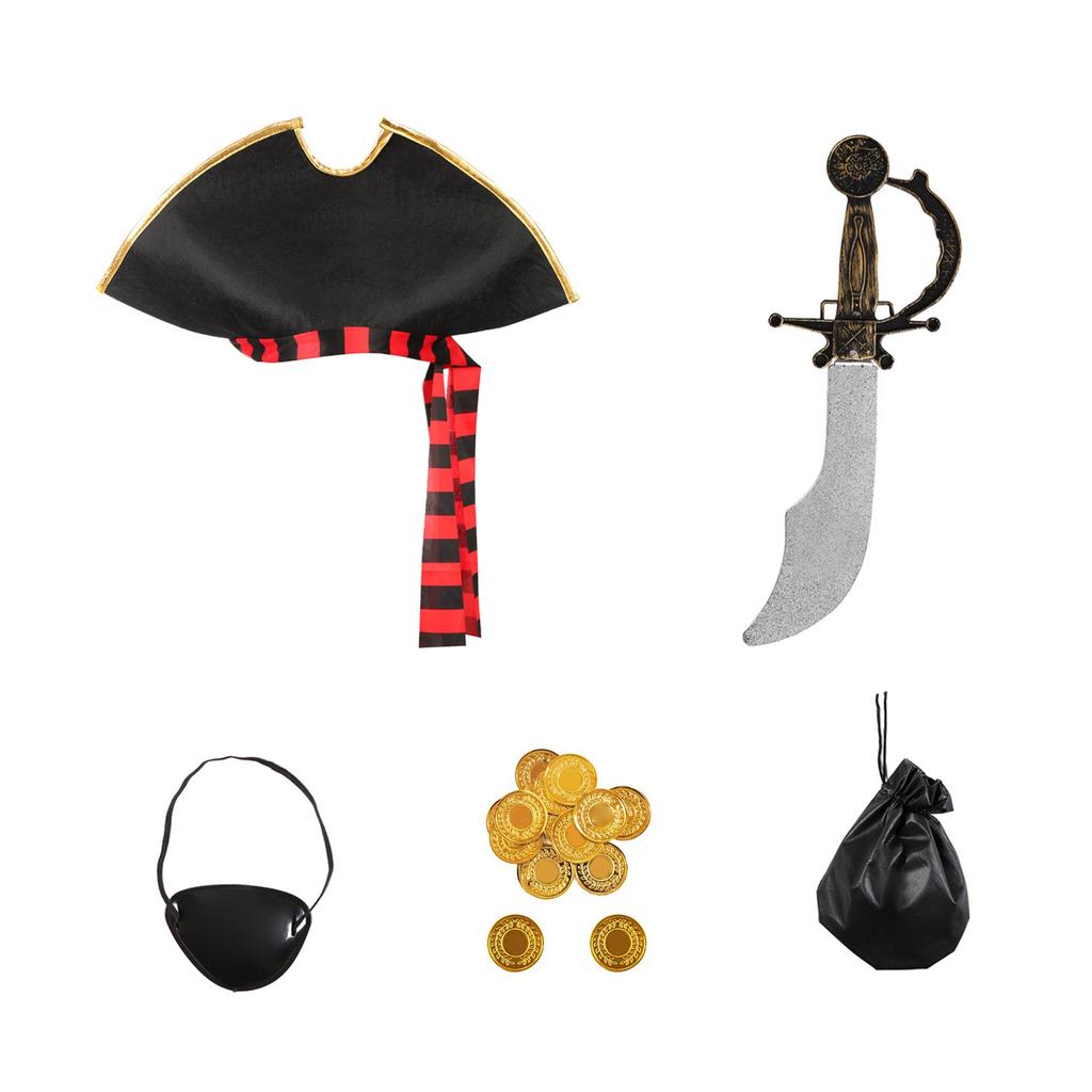 Halloween Pirate Costume Set for Party Performances