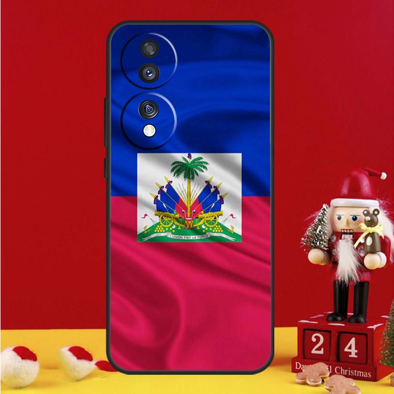 Vintage Haiti Haitian Flag Case For Honor Magic 8 5 6 7 Pro Honor Win RT 50 70 90 200 400 Lite X8c X9b X9c X9a X9d Cover