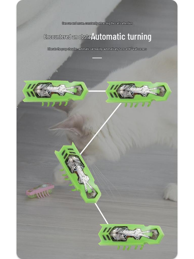 Elektrisches Haustierspielzeug-Set: Hundezahnbürste, Mikro-Insektenhüpfer, Elektronische Maus und Mechanischer Katzen-Teaser