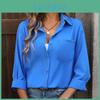 2024 Loose Womens Solid Fashion Shirt Casual Business Long Sleeve Office Lady Tops White Blouse Elegant Button Up Shirts 30645