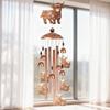 Highlands Cow Wind Chimes for Outside,Metal Windchime Outdoor Memorial/Birthday Gift Garden Decors for Outside,Lawn