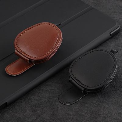 Suporte universal para óculos de sol, suporte para óculos de sol, clipe de couro, cabide para óculos e clipe para cartão de ingresso para carro