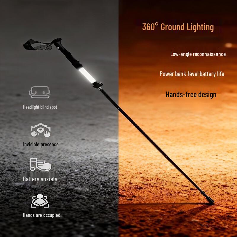 Rechargeable Multi-functional Luminous Walking Cane