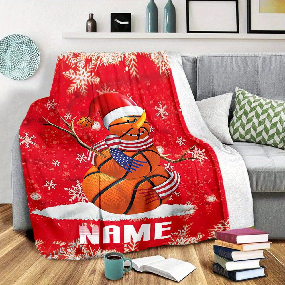 Spring Flowers Home Customize Your Name Blankets Comfortable Soft Lightweight Allseason Multipurpose Blanket For Picnics Sofas Offices Beds Living