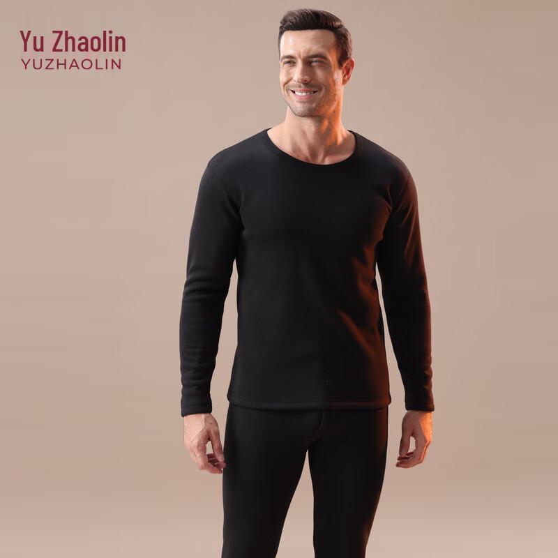 

YUZHAOLIN Men s Thermal Fleece-Lined Underwear Set 2XL