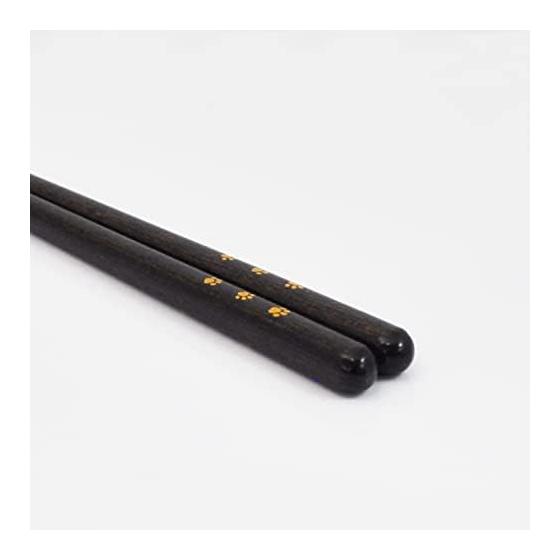 Ishida Dishwasher Safe Chopsticks Set with Silicone Chopstick Rest, Hugging Cat, 23cm, Chatora