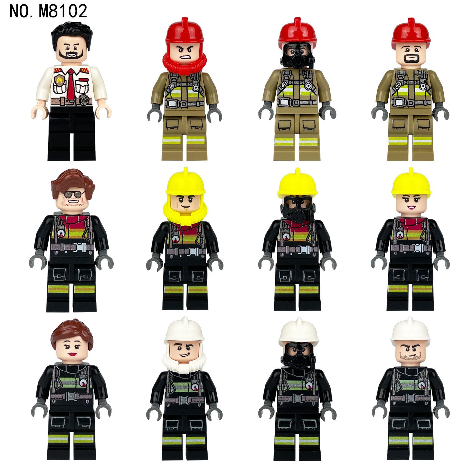 

Кукла-конструктор из мелких деталей, Кукла-пожарный городской пожарной команды