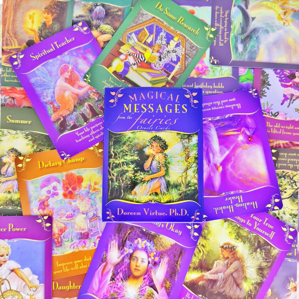 Messaggi Magici dalle Fate Carte Oracolo 44 Carte Divinazione del Destino Carta dei Tarocchi