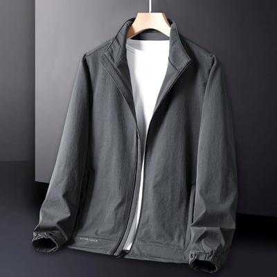 Jacket Men's Spring and Autumn Stand-up Collar Clothes Casual Outdoor Jacket Versatile Loose Sports Jacket