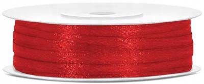 Red Satin Ribbon Decorative Ornamental Ribbon 3mm 50m