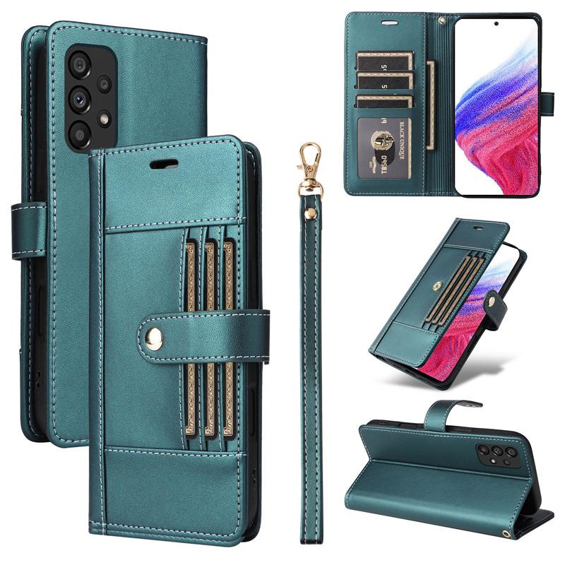 Clamshell Leather Wallet Case For Samsung Galaxy A32 A52 A72 A51 A71 A12 A13 4G A33 A53 A73 A23 M13 M12 M23 5G Cover Phone Cases