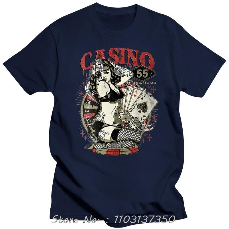 Oversized Tshirt King Kerosin Men T-shirt Tee Casino 55 Grey Unisex O-Neck Tshirt Men's Clothing Fitness Cotton T-shirt