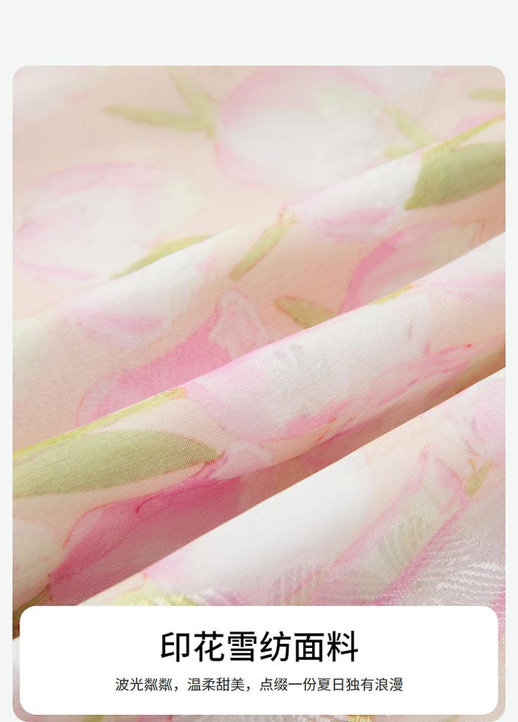 Girls' Chiffon Tulip Big Bow Summer Dresses