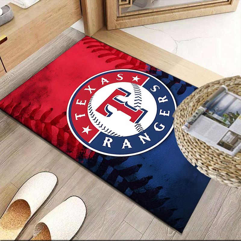 Texas Baseball Carpet, Kitchen Rugs, Yoga Mat, Non-Slip Mats, Rug for Bathroom, Living Room Bedroom, Camping Rugs Christmas Gift