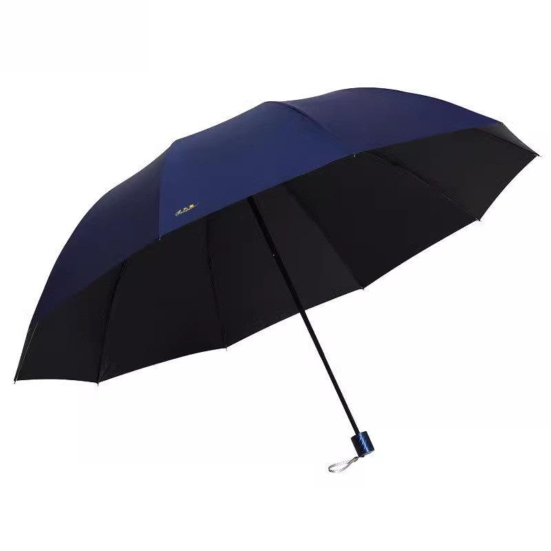 Large Folding Umbrella for Two or Three People with Sun Protection and Anti-UV Features