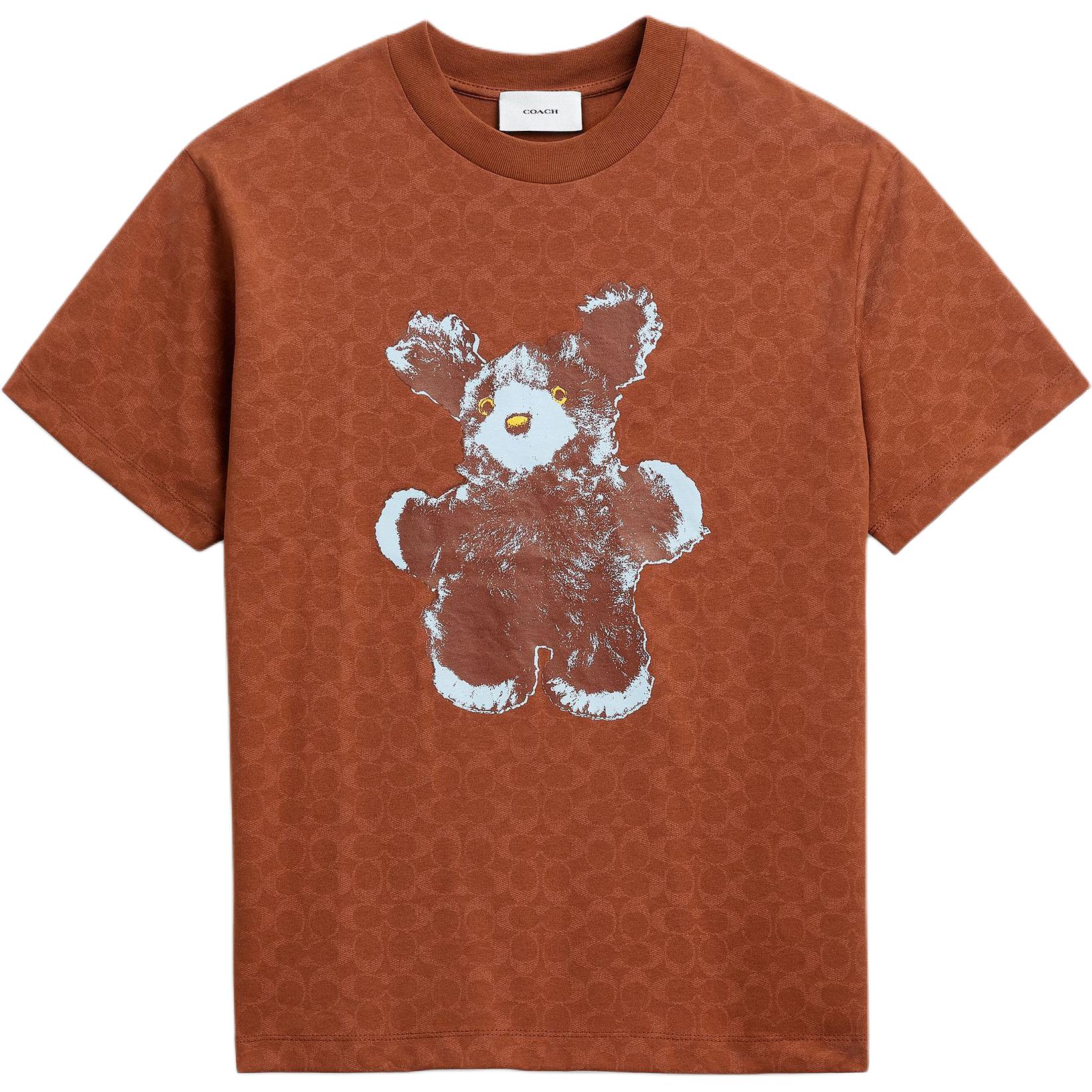 Coach FW25 Rabbit Pattern Crew Neck Short Sleeve T-Shirt Unisex T-Shirts CCP24-VQY L 16980₽