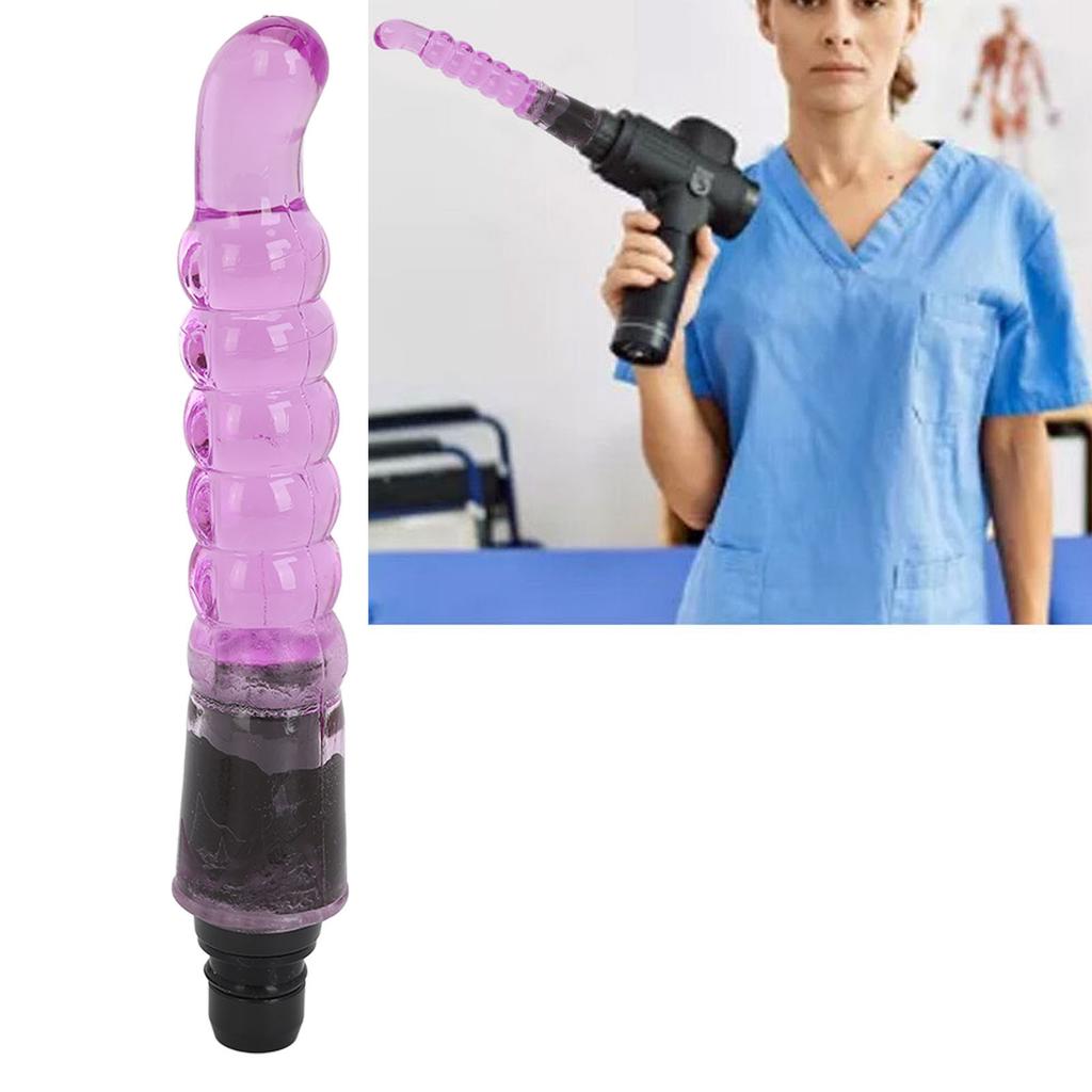 Soft Silicone Muscle Massager Head Replacement Head Attachment for Deep Tissue Massager 0.71 To 0.75in Purple