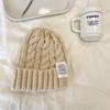 Candy-colored Twist Knitted Hat Cone Top Age-reducing Cute Girl Wool Hat Autumn and Winter Student Warm Ear Hat