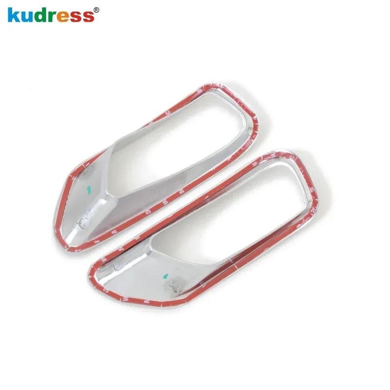 For Jeep Compass 2011 2012 2013 2014 2015 Chrome Car Rear Bumper Fog Light Lamp Cover Trim Tail Foglight Bezel Trims Accessories