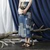 Women's Retro Literary and Artistic Old Washed Loose Summer Skirt One-piece Women's Skirt