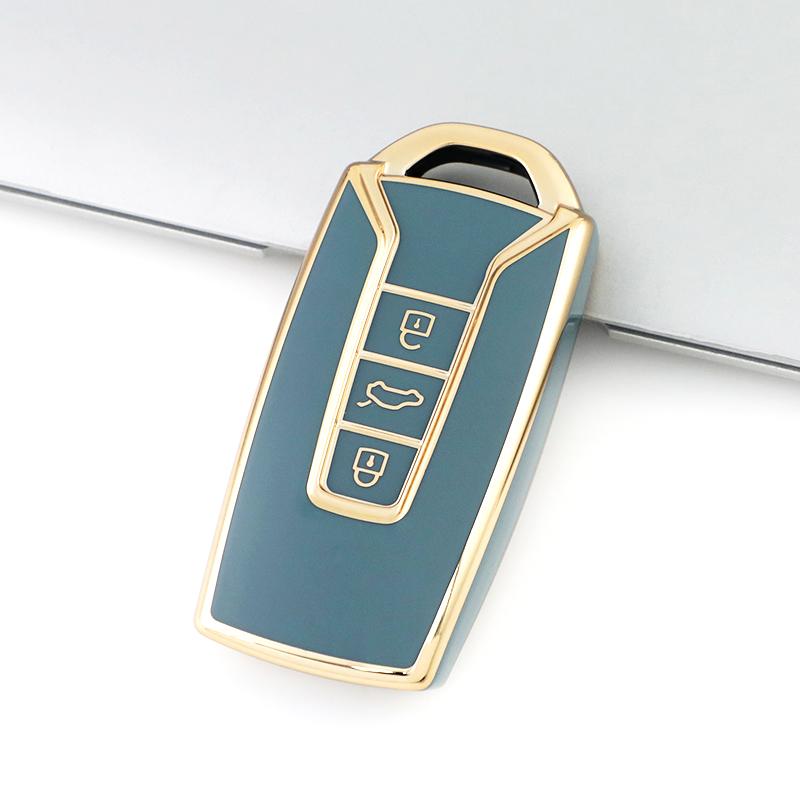 Tpu 3 Buttons Remote Keyless Shell Fob Protector Car Key Case Cover For Vw Volkswagen Touareg